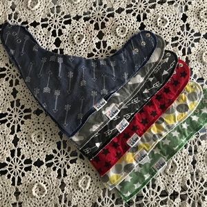 6 Ana Baby Bandana Drool Bibs